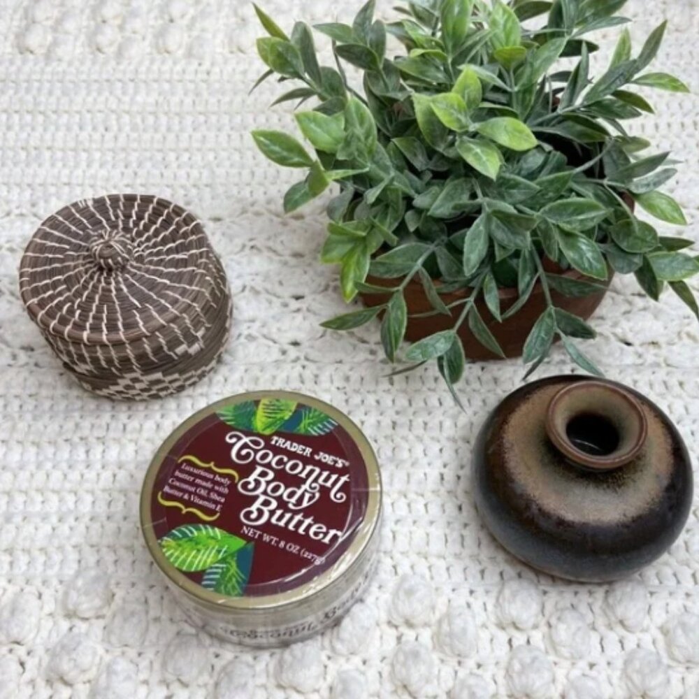 Trader Joe's Coconut Body Butter 8 oz Tub of Cream New Unopened Original Package